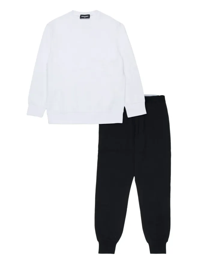 DSQUARED2 KIDS DSQUARED2 KIDS ロゴウェストバンド トラックスーツ ブラックの商品画像