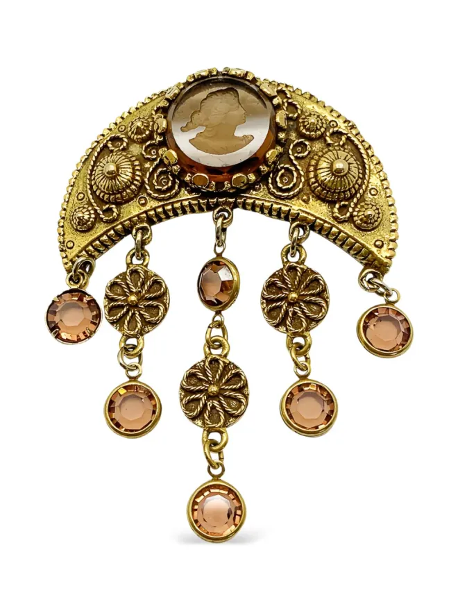Jennifer Gibson Jewellery Jennifer Gibson Jewellery 1960年代 ゴレット・インタグリオ 三日月ブローチの商品画像
