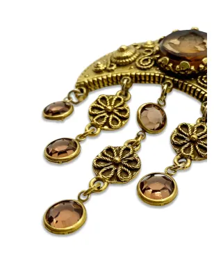 Jennifer Gibson Jewellery 1960年代 ゴレット・インタグリオ 三日月ブローチ - サムネイル4