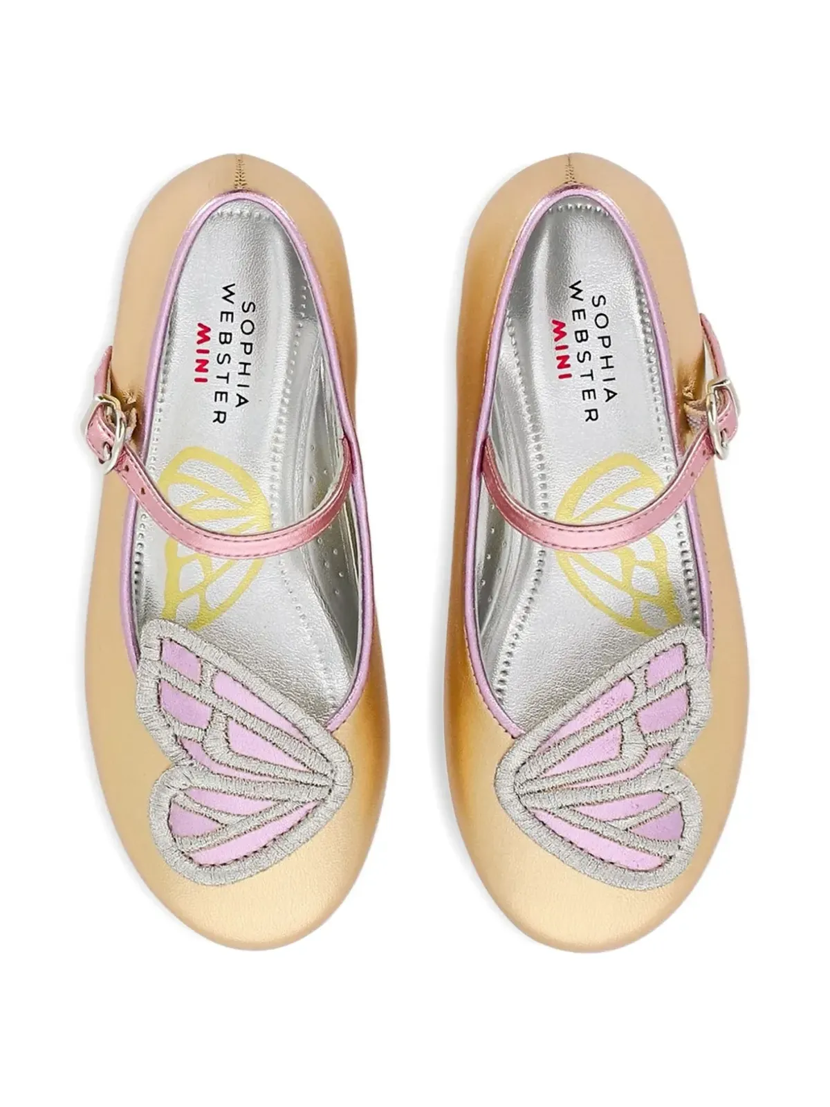 Sophia Webster Mini レザー バレエフラット - ゴールド - 画像3