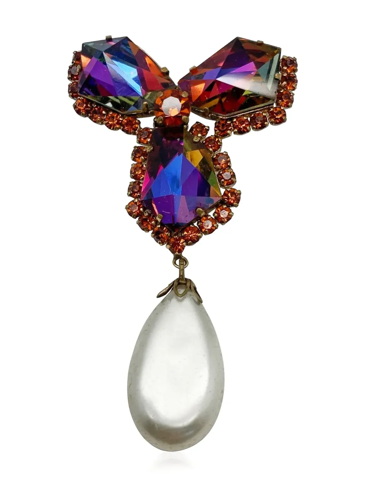Jennifer Gibson Jewellery 1950s Kaleidoscope brooch - Gold - 画像1