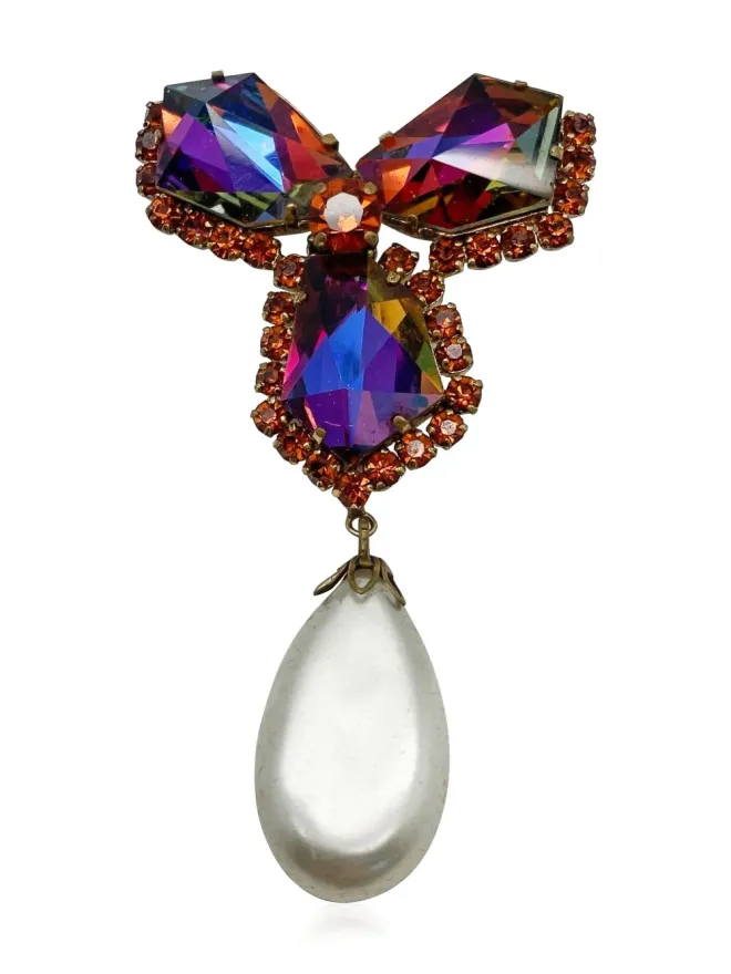 Jennifer Gibson Jewellery Jennifer Gibson Jewellery 1950s Kaleidoscope brooch - Goldの商品画像