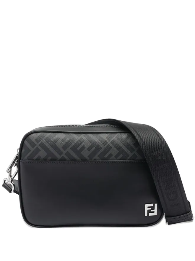 Fendi FENDI FF-logo zip bag - Blackの商品画像