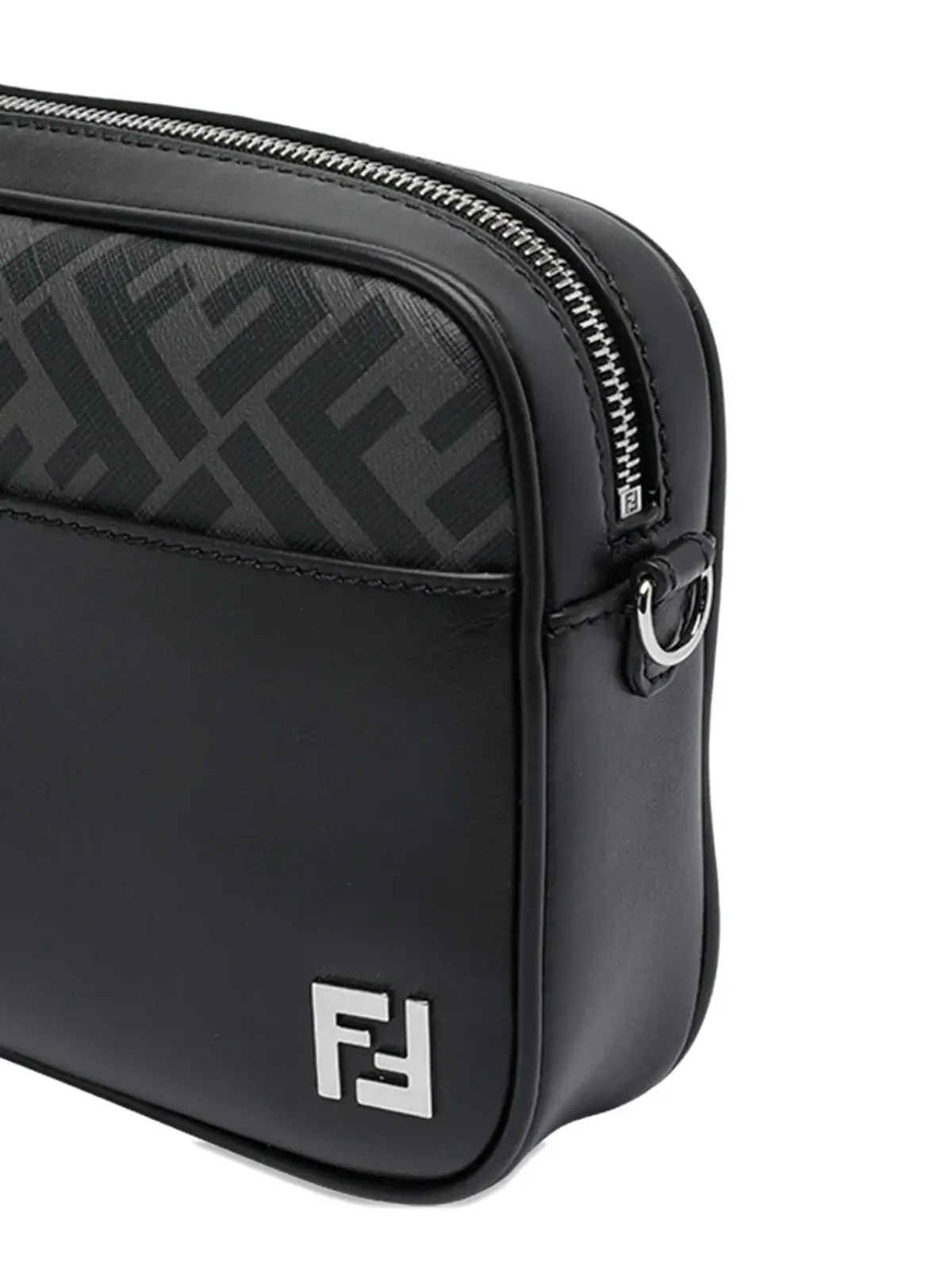FENDI FF-logo zip bag - Black - 画像4