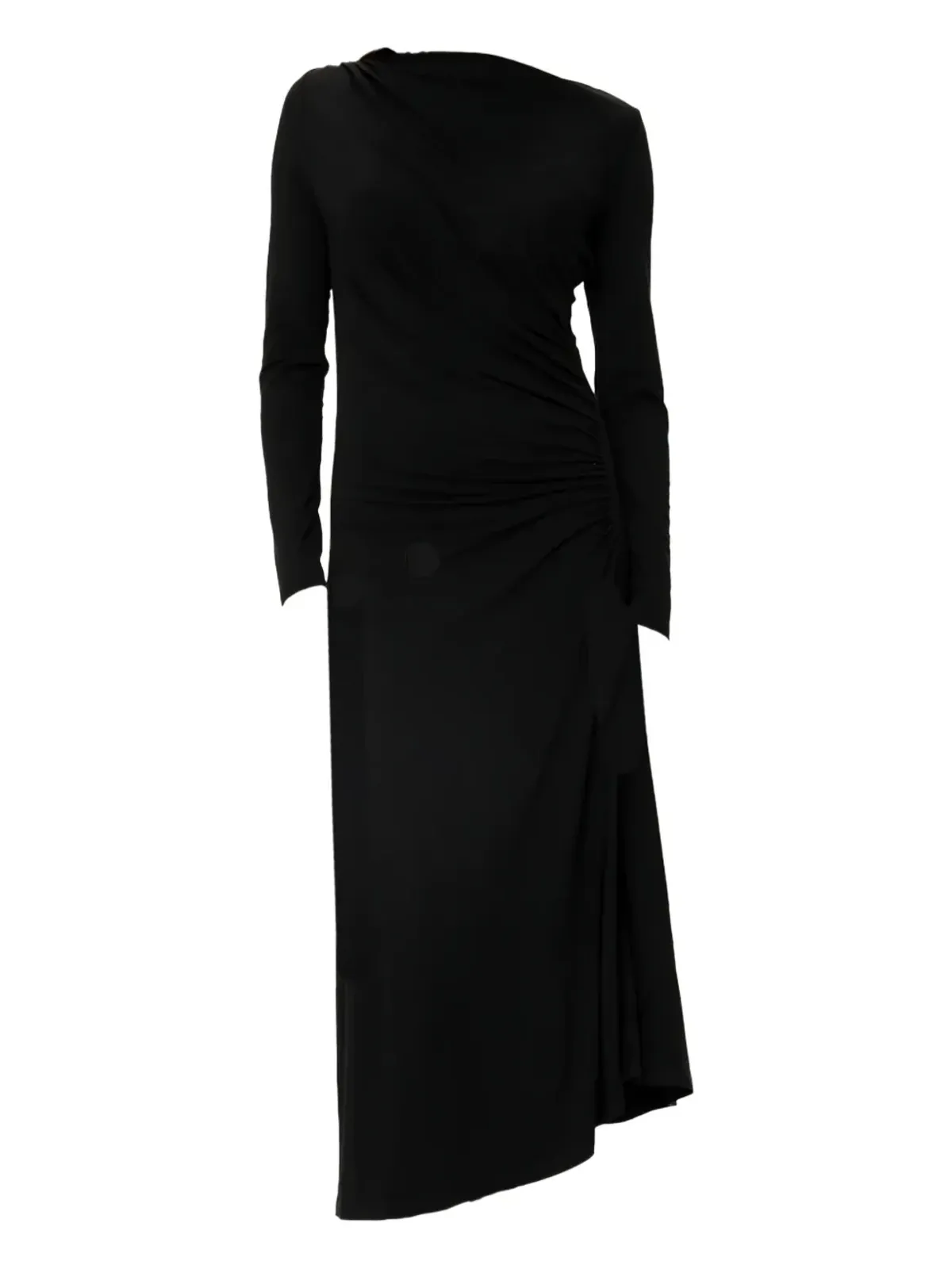 VIVEH Nashira draped-design midi dress - Black - 画像1