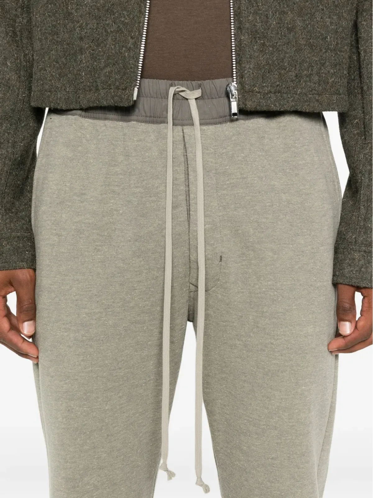 Rick Owens DRKSHDW ドローコード サイドカフ トラックパンツ - 画像5