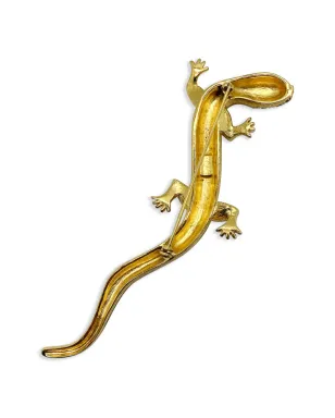 Jennifer Gibson Jewellery 1980年代 トカゲのブローチ - Gold - サムネイル2