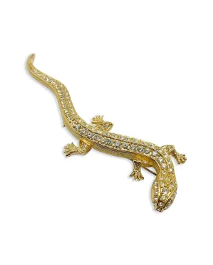 Jennifer Gibson Jewellery 1980年代 トカゲのブローチ - Gold - サムネイル3