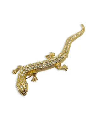 Jennifer Gibson Jewellery 1980年代 トカゲのブローチ - Gold - サムネイル4