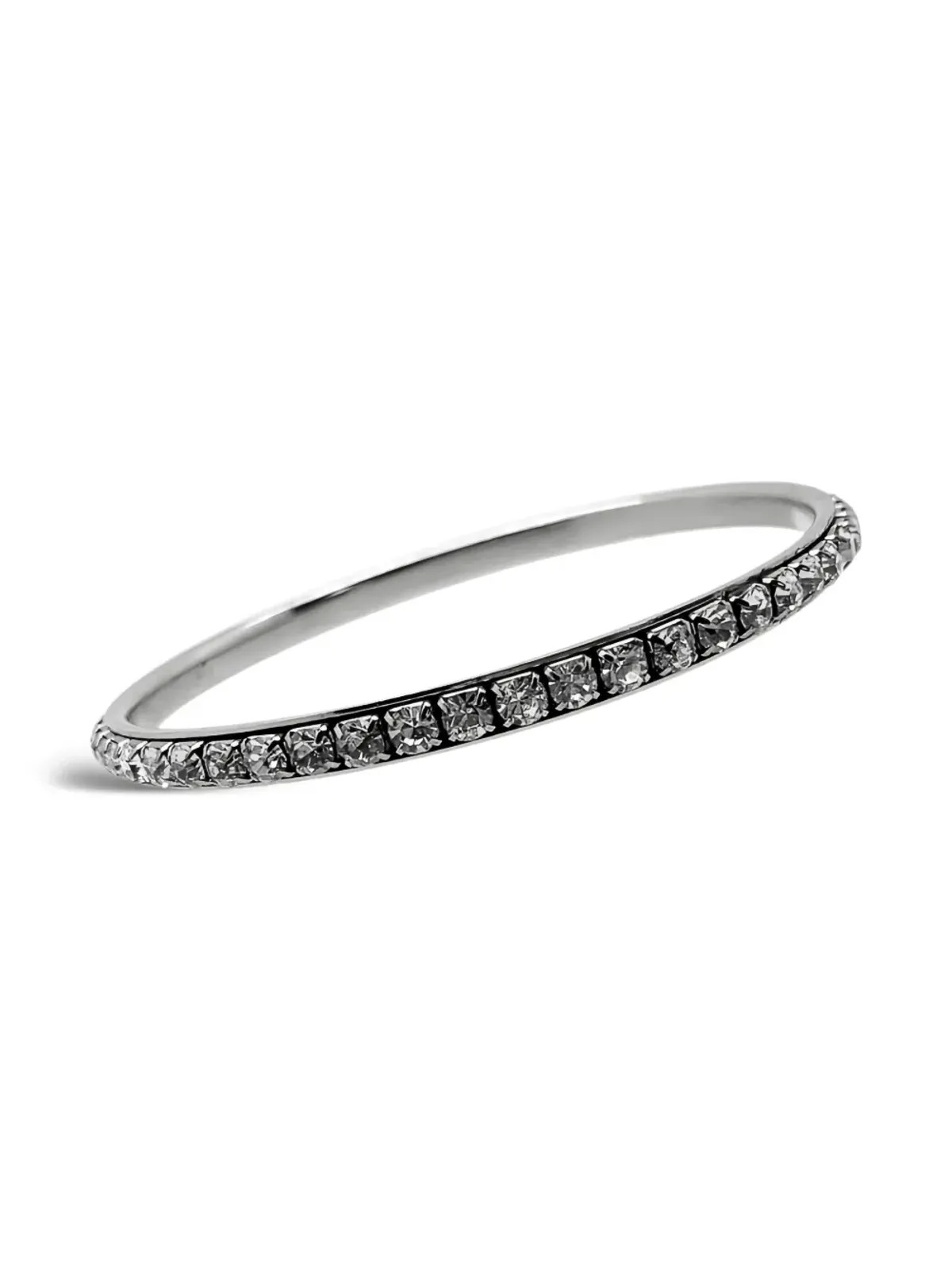 Jennifer Gibson Jewellery 1930s アールデコ クリスタル装飾 バングル ブレスレット - Silver - 画像2