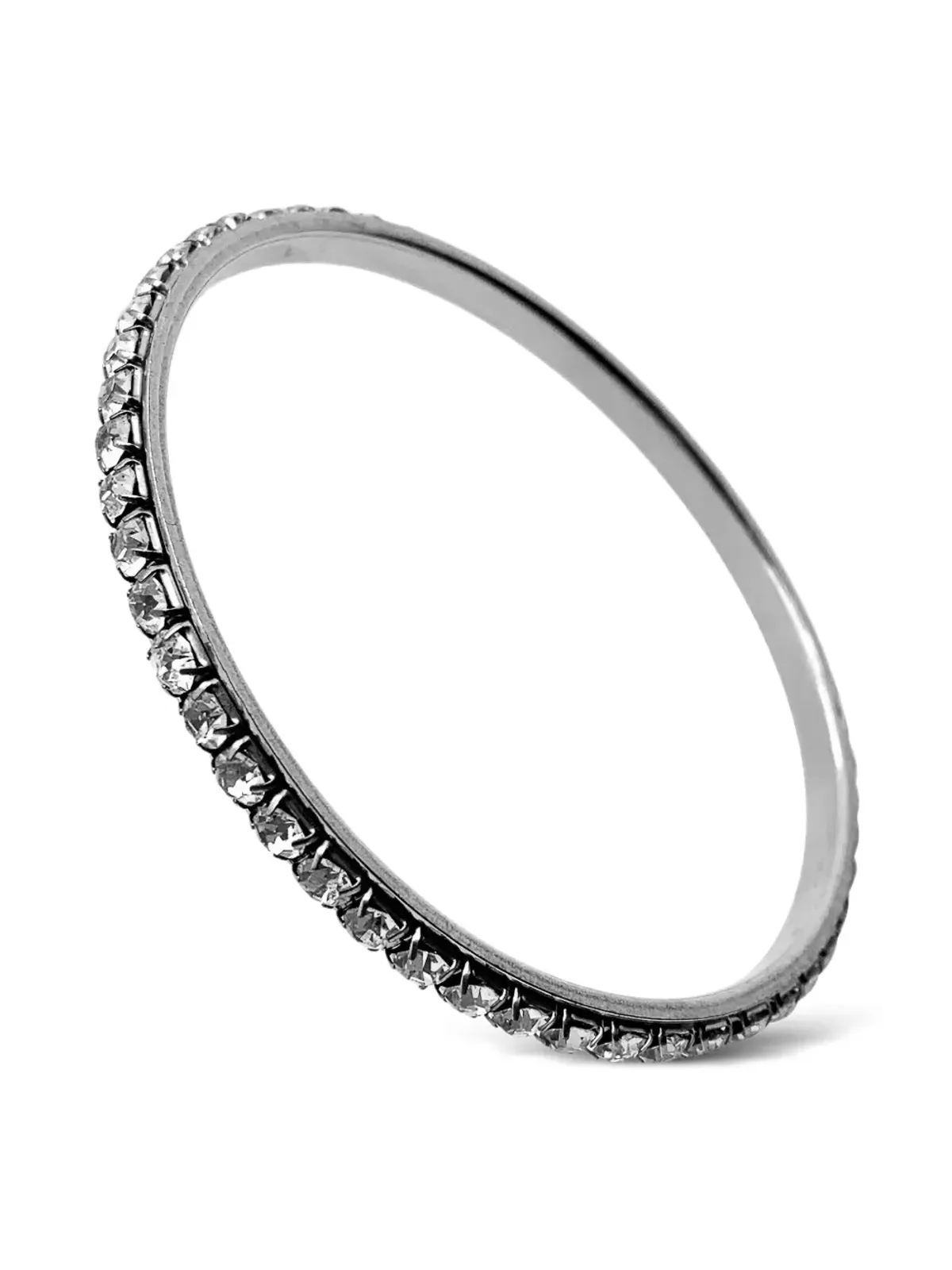 Jennifer Gibson Jewellery 1930s アールデコ クリスタル装飾 バングル ブレスレット - Silver - 画像3