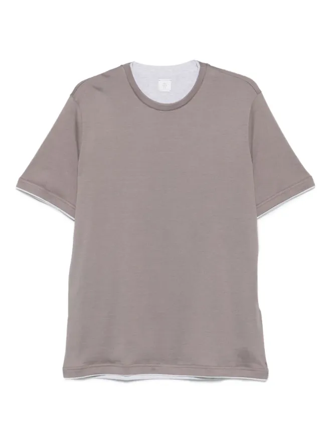 Eleventy Eleventy レイヤードコットンTシャツの商品画像