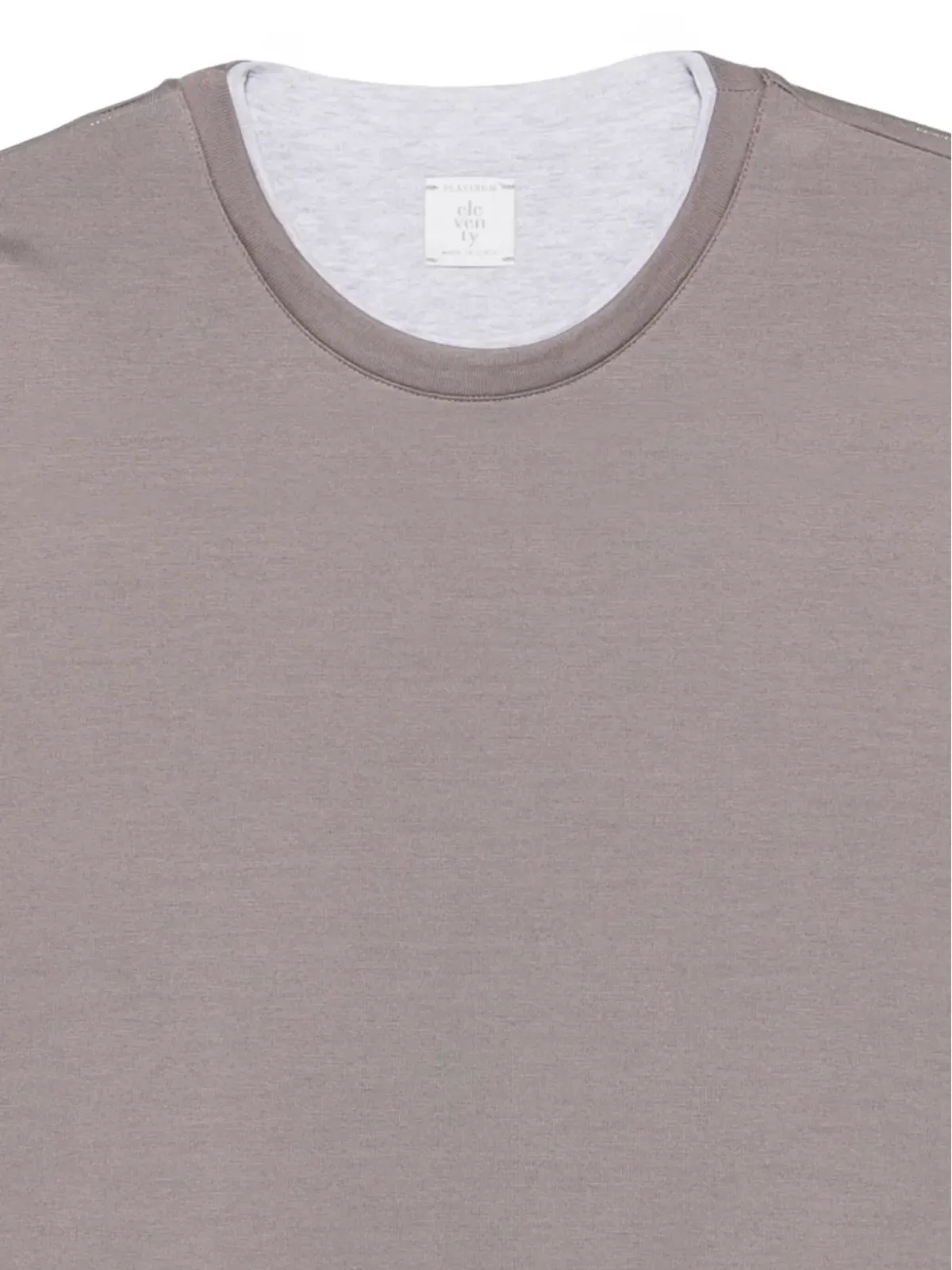 Eleventy レイヤードコットンTシャツ - 画像3