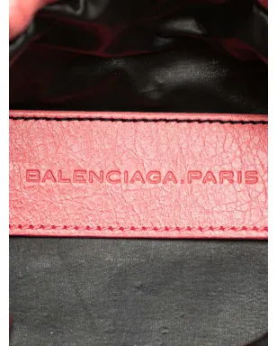 Balenciaga Pre-Owned ラムスキン モトクロス Move On ドローストリングポーチ - ピンク - サムネイル5