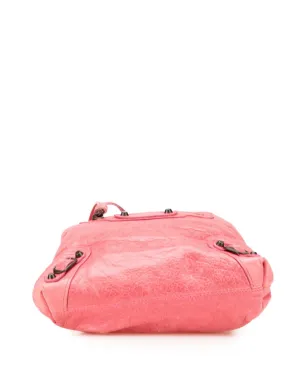 Balenciaga Pre-Owned ラムスキン モトクロス Move On ドローストリングポーチ - ピンク - サムネイル3