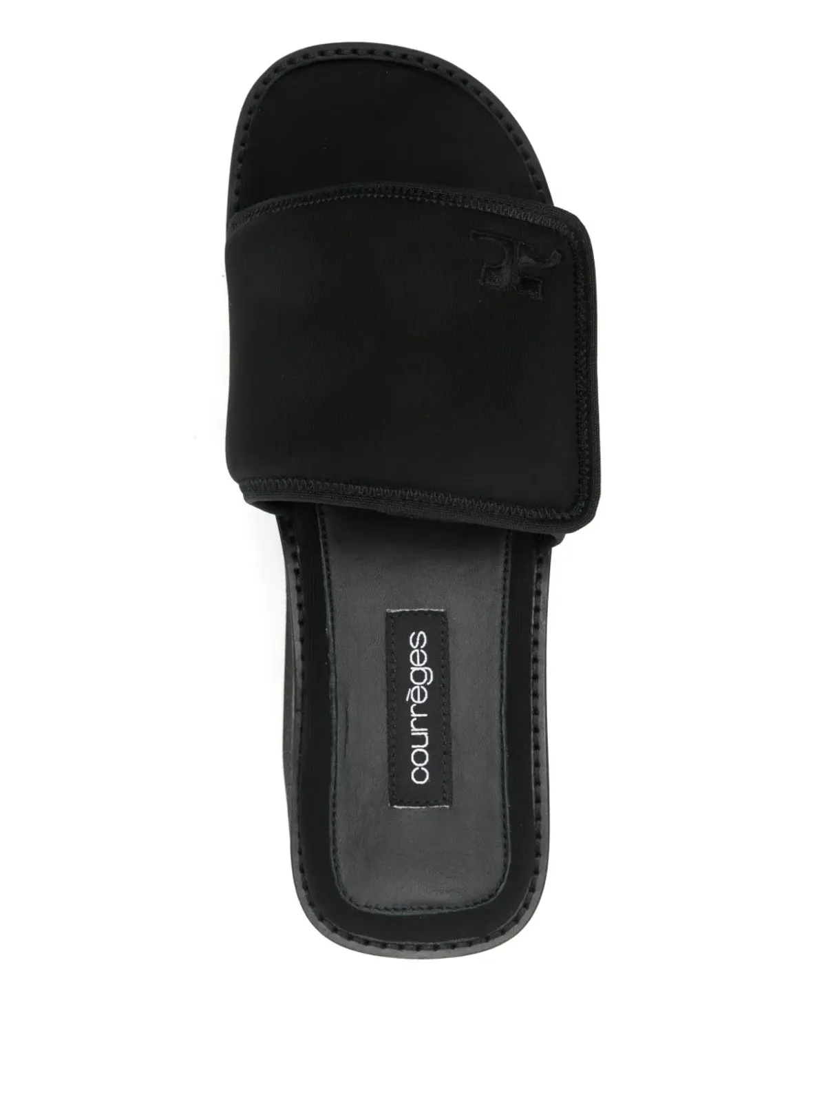 Courrèges Pre-Owned スクーバウェーブ・プラットフォームサンダル - 画像4