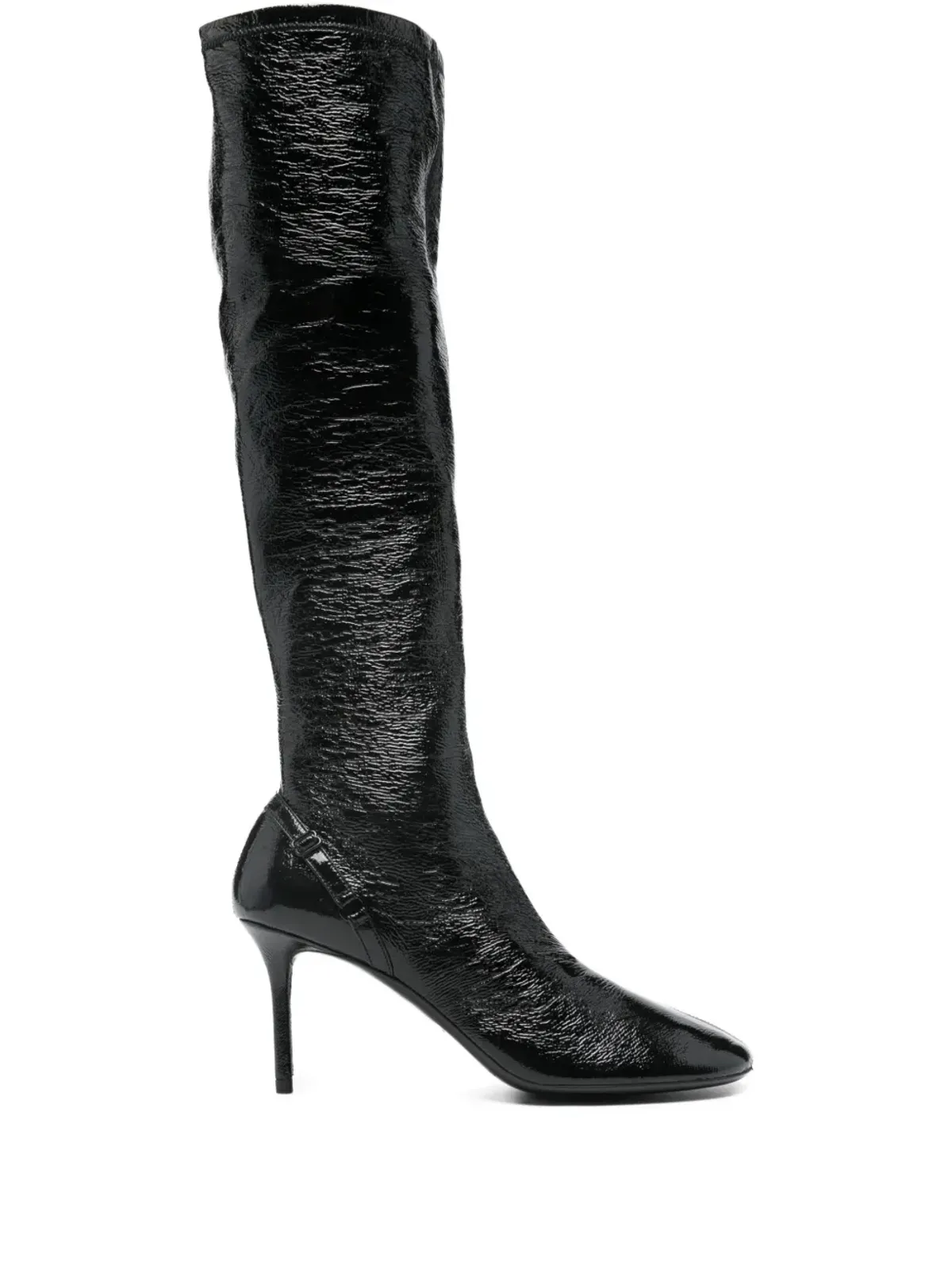 Courrèges Pre-Owned Oblique stiletto-heel boots - Black - 画像1