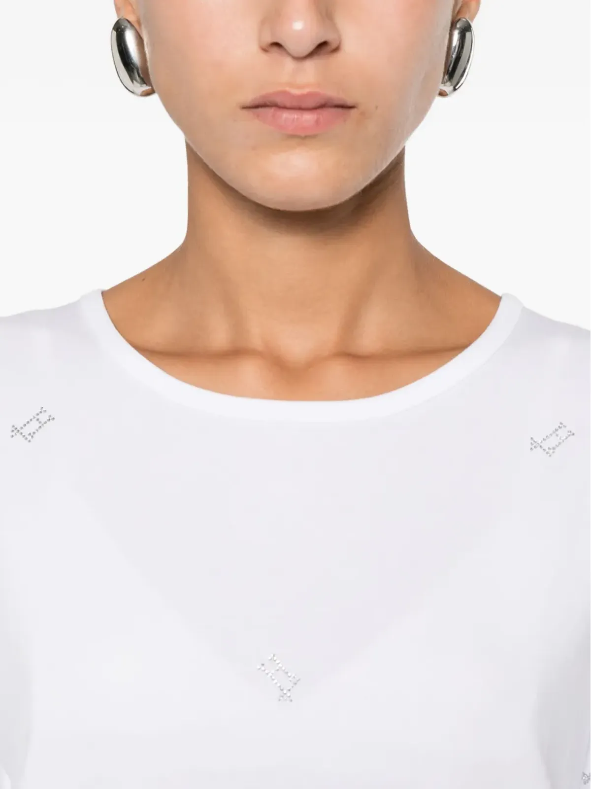Herno ラインストーン装飾の半袖Tシャツ - 画像5