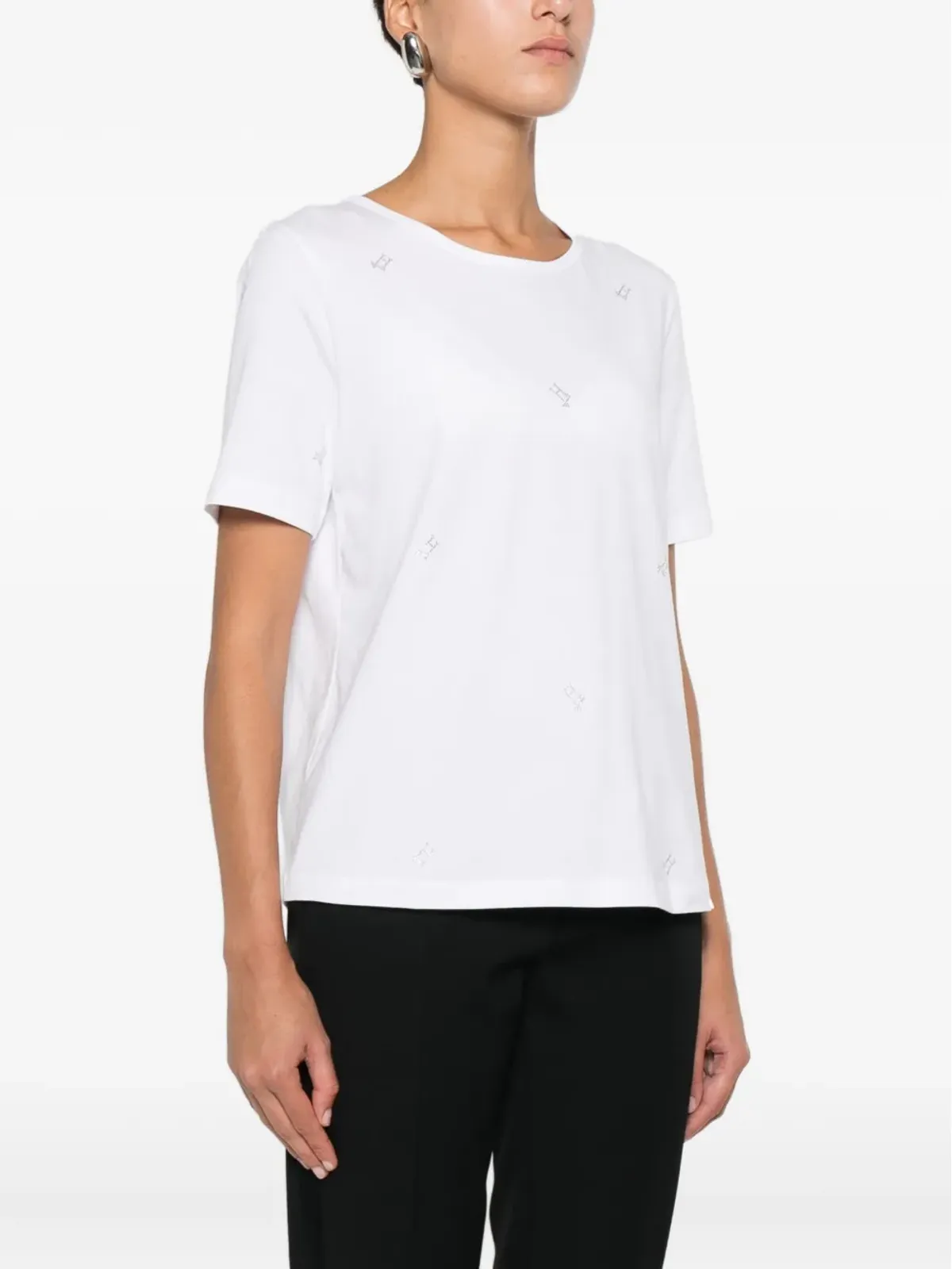 Herno ラインストーン装飾の半袖Tシャツ - 画像3