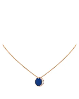 David Morris 18K ローズゴールド Fortuna ダイヤモンドとアゲート ネックレス - サムネイル2
