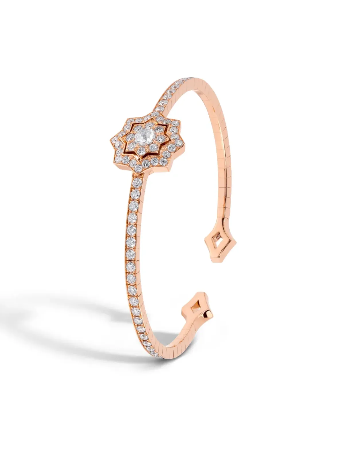 David Morris 18K Rose Gold Astra バングル - 画像2