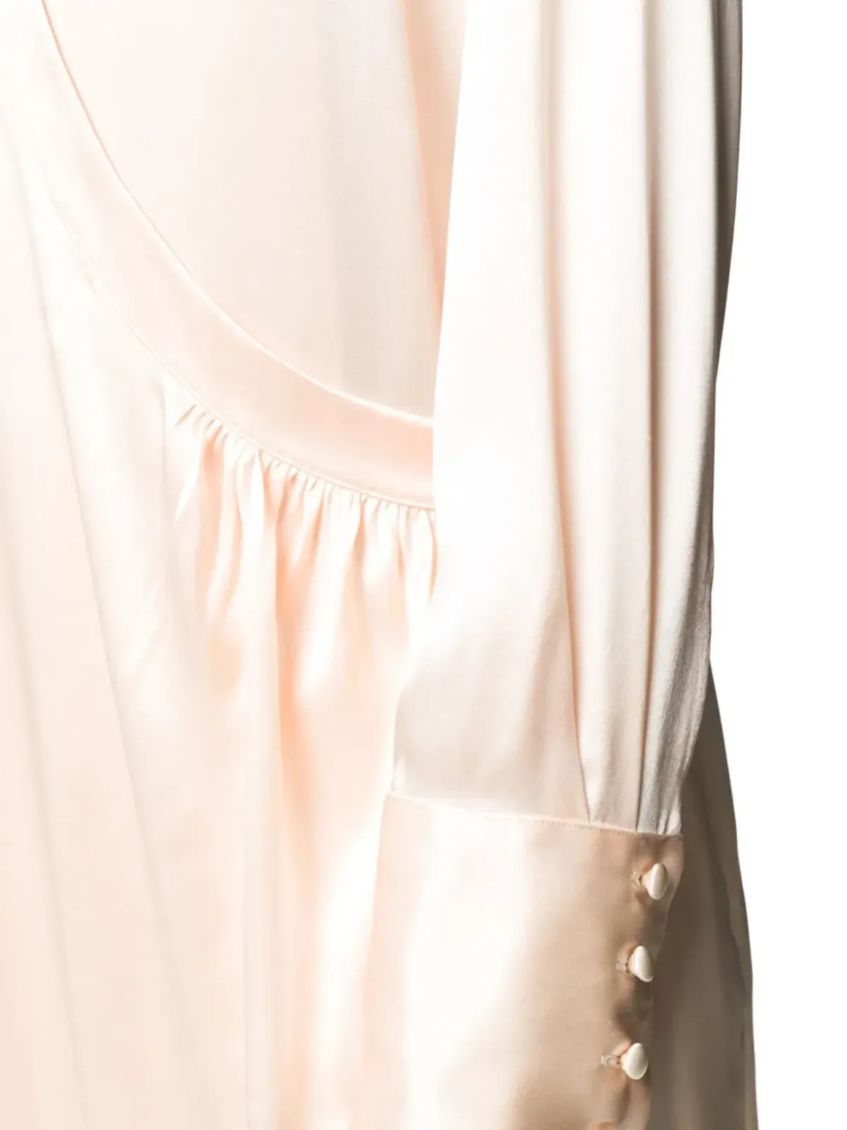 Jil Sander Pre-Owned アシンメトリック シルク シャツドレス - 画像3