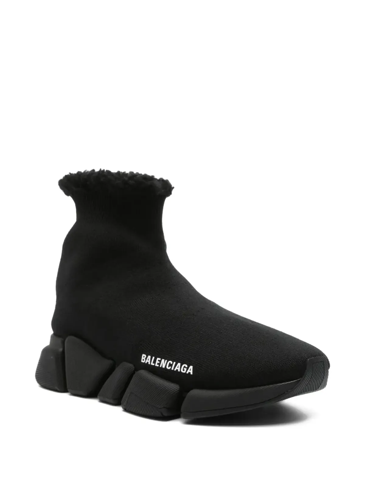 Balenciaga Pre-Owned Speed 2.0 シアーリングトリムスニーカー - ブラック - 画像2