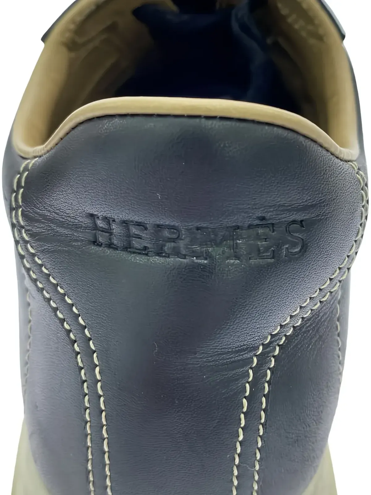 Hermès Pre-Owned レースアップレザー スニーカー - 画像5