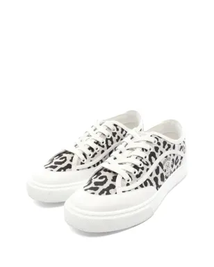 Hermès Pre-Owned レオパード柄キャンバススニーカー - White - サムネイル1