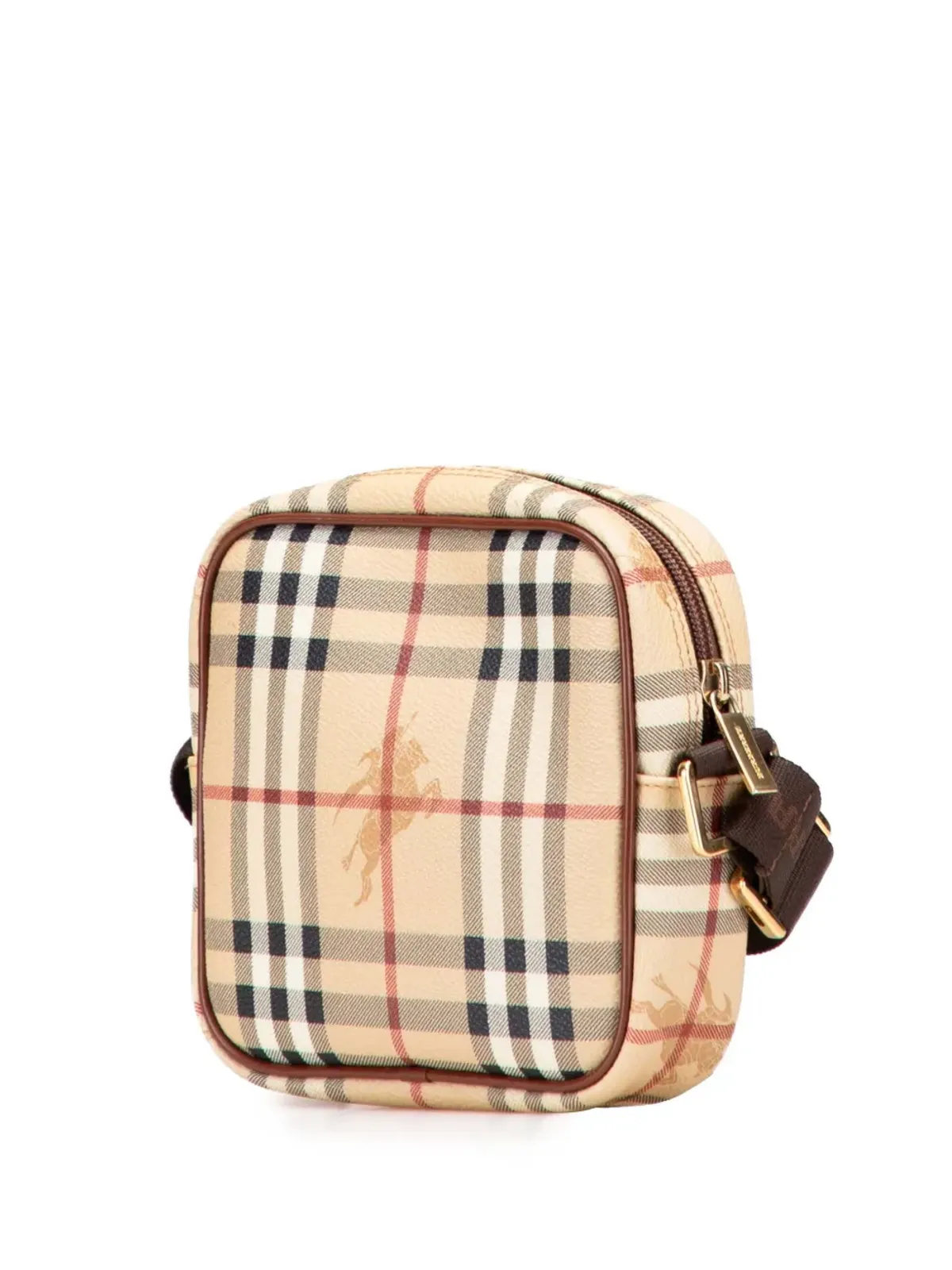 Burberry Pre-Owned Haymarket Check coated canvas クロスボディバッグ - 画像3