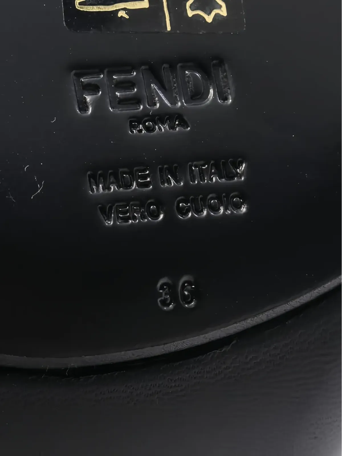 Fendi Pre-Owned レザー アンクルストラップ サンダル - 画像5