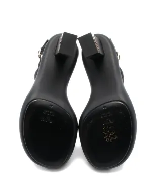 Fendi Pre-Owned レザー アンクルストラップ サンダル - サムネイル3