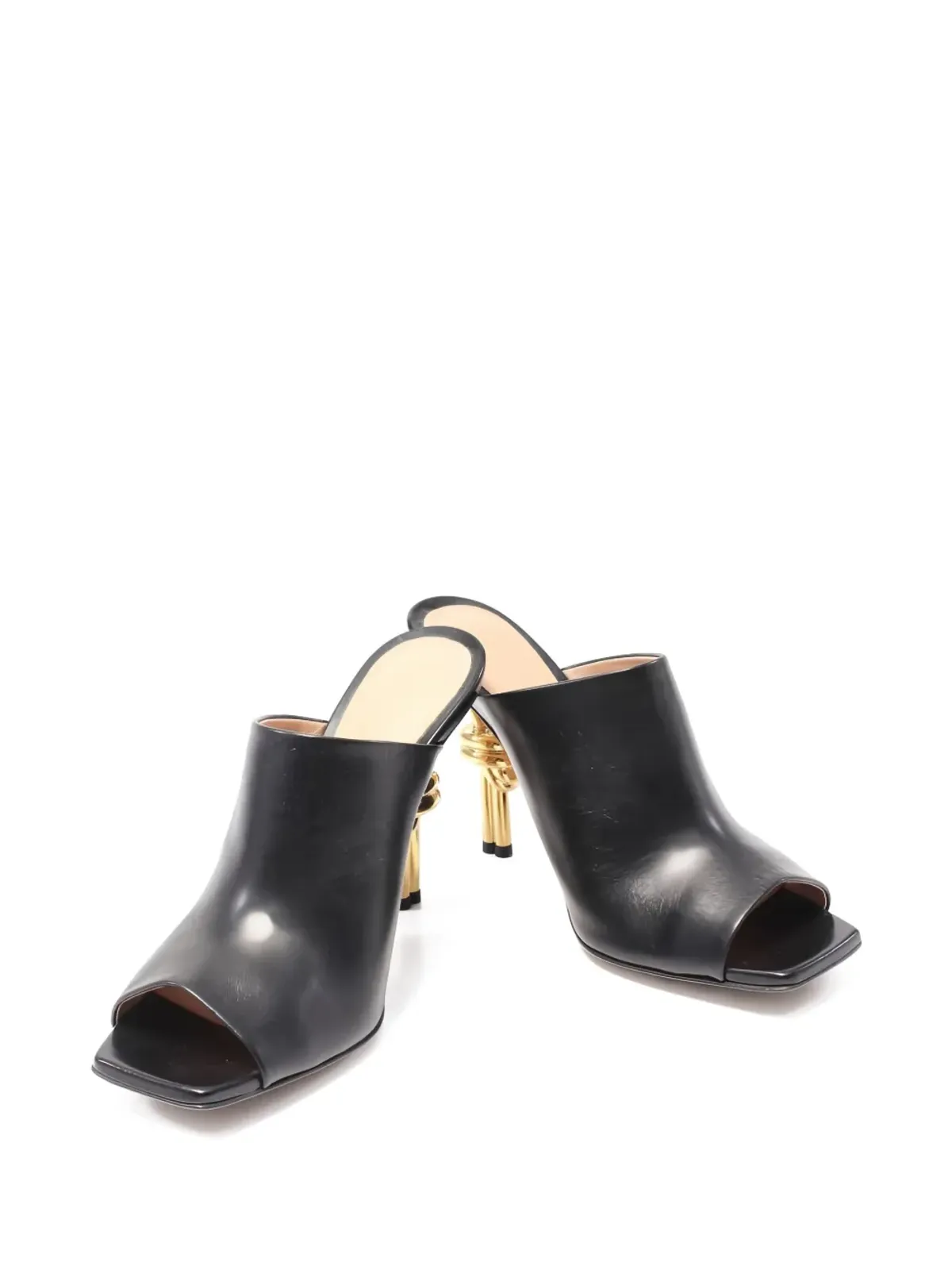 Bottega Veneta Pre-Owned ノットヒールサンダル - ブラック - 画像2
