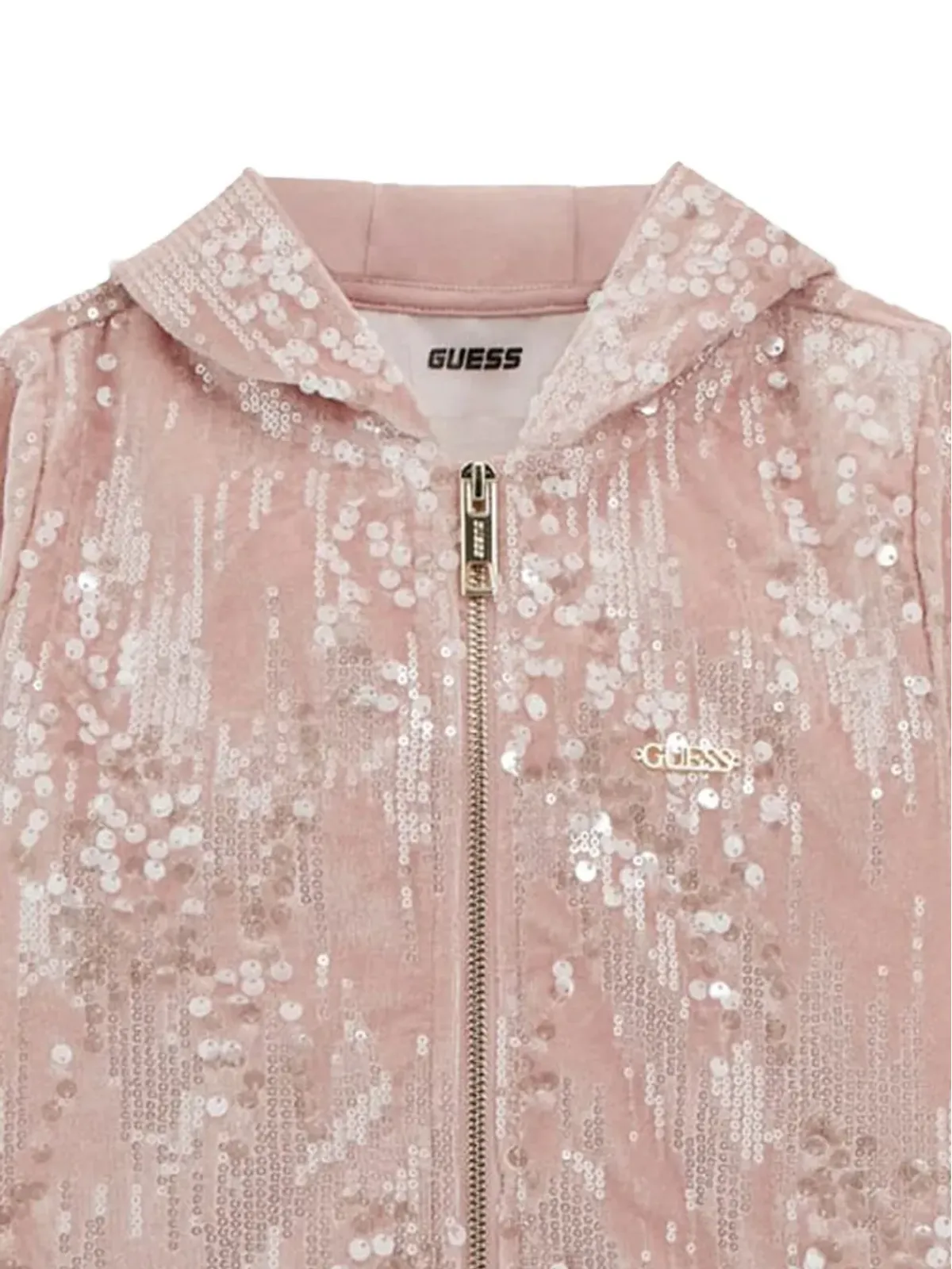 guess kids シークイン装飾フーディ - 画像4