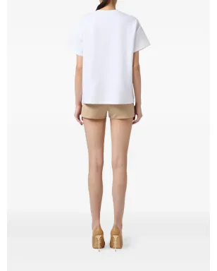 Elisabetta Franchi ロゴディテール半袖Tシャツ - サムネイル3