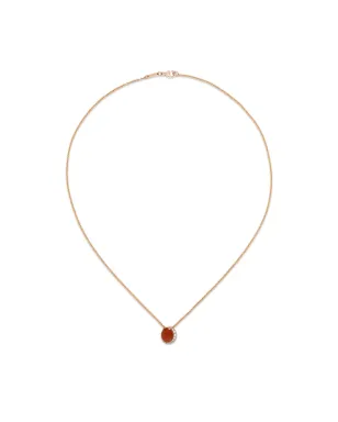 David Morris 18K ローズゴールド Fortuna カーネリアンとダイヤモンド ネックレス - サムネイル1