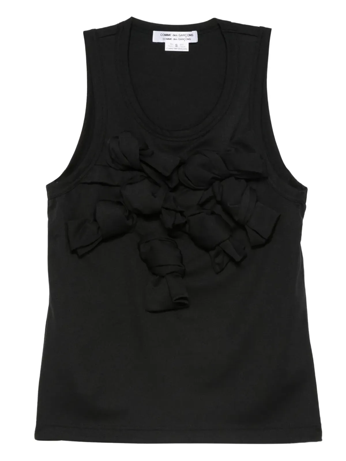 Comme Des Garçons Comme Des Garçons リボン装飾タンクトップ - 画像1