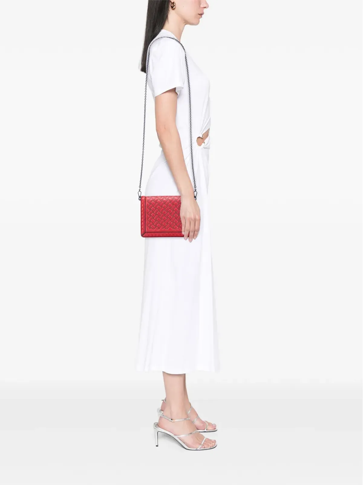 Bottega Veneta Vintage Montebello イントレチャート クロスボディバッグ（ナパレザー／スタッズ付き） - 画像2