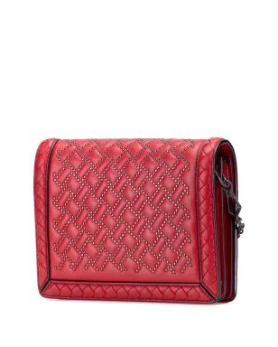 Bottega Veneta Vintage Montebello イントレチャート クロスボディバッグ（ナパレザー／スタッズ付き） - サムネイル3