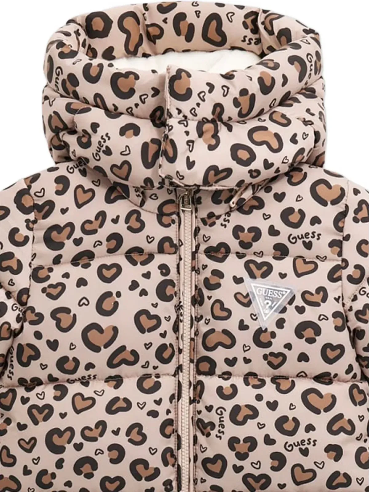 guess kids ハートプリント フード付きスノースーツ - 画像4