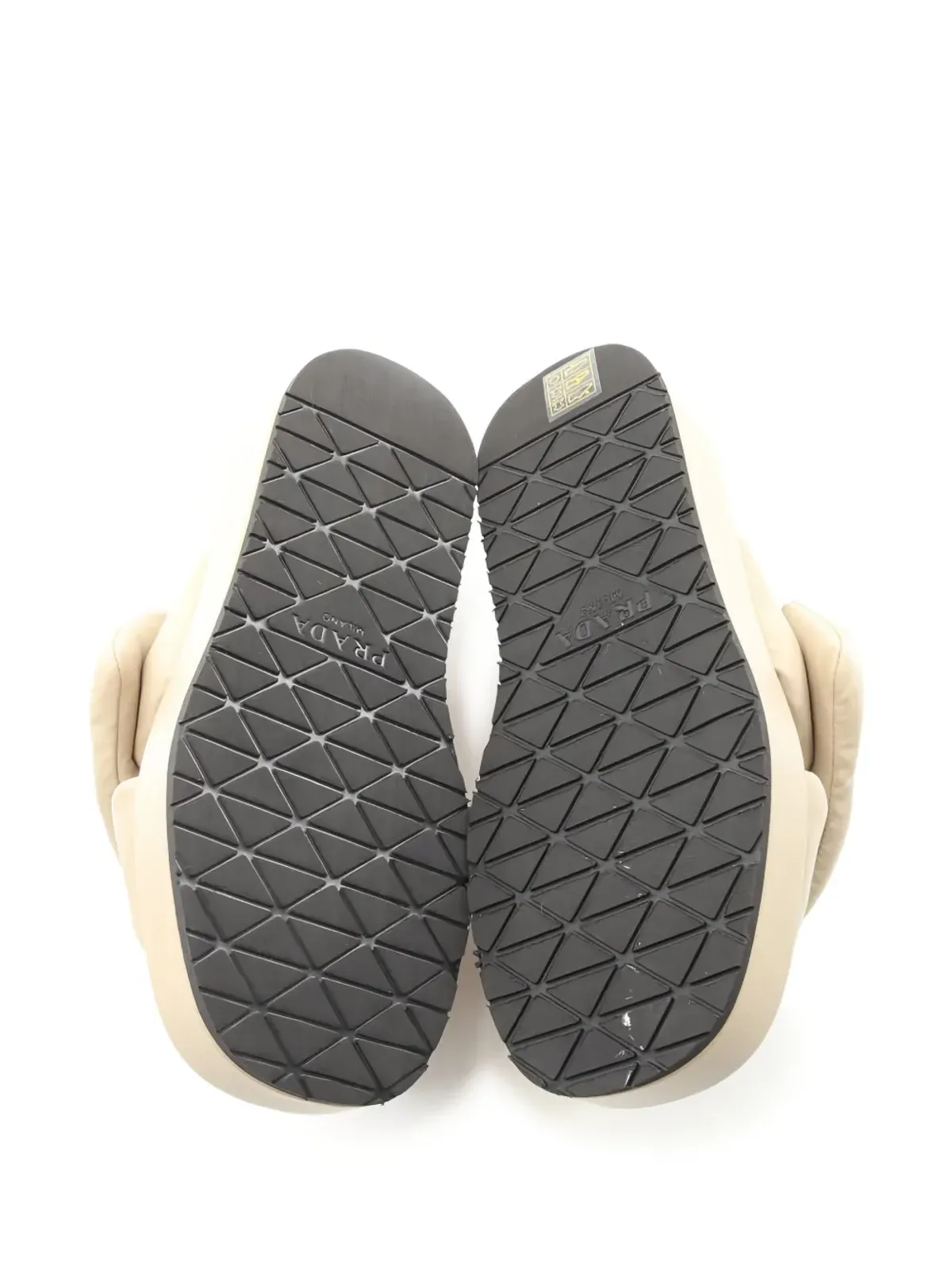 Prada Pre-Owned padded platform sandals - Neutrals - 画像2