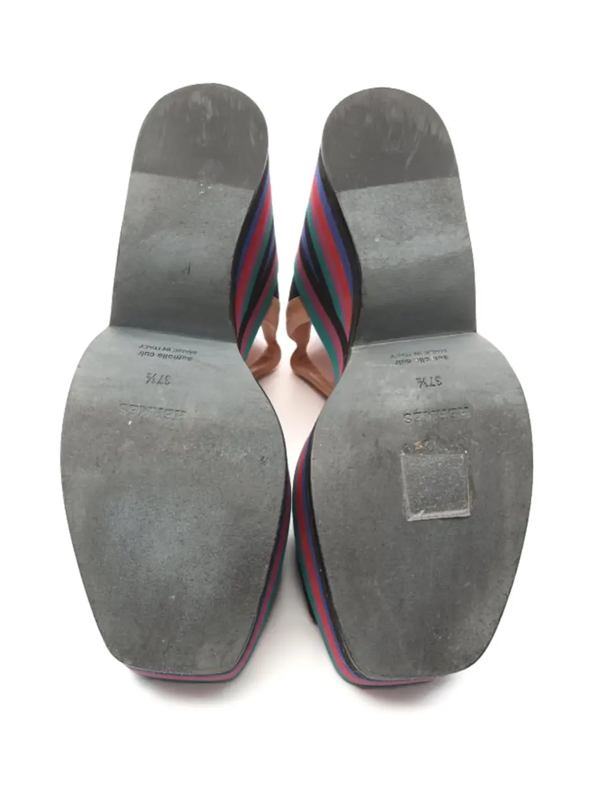 Hermès Pre-Owned ブラック アンクルストラップ付きサンダル - 画像2
