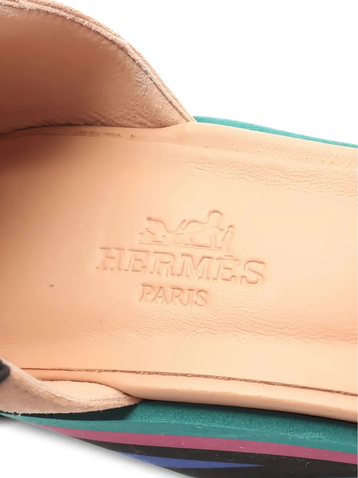 Hermès Pre-Owned ブラック アンクルストラップ付きサンダル - 画像3