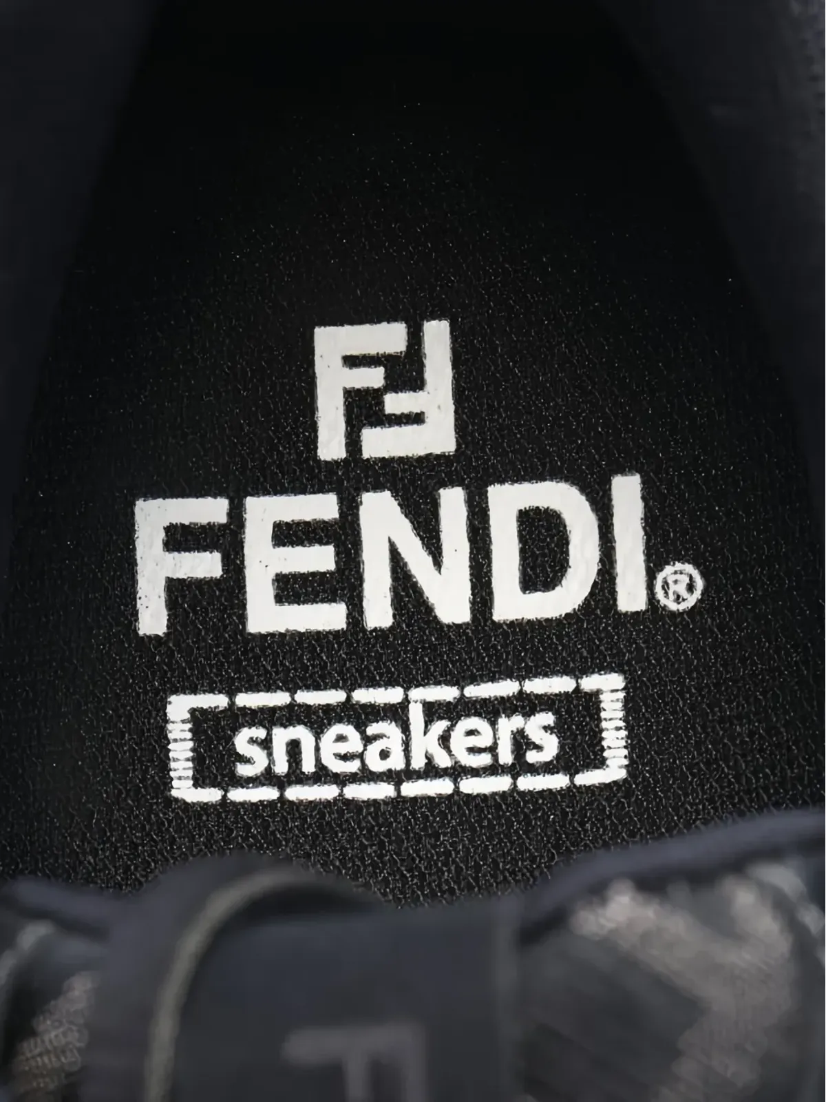 Fendi Pre-Owned ファスター レースアップ レザー スニーカー - Black - 画像4