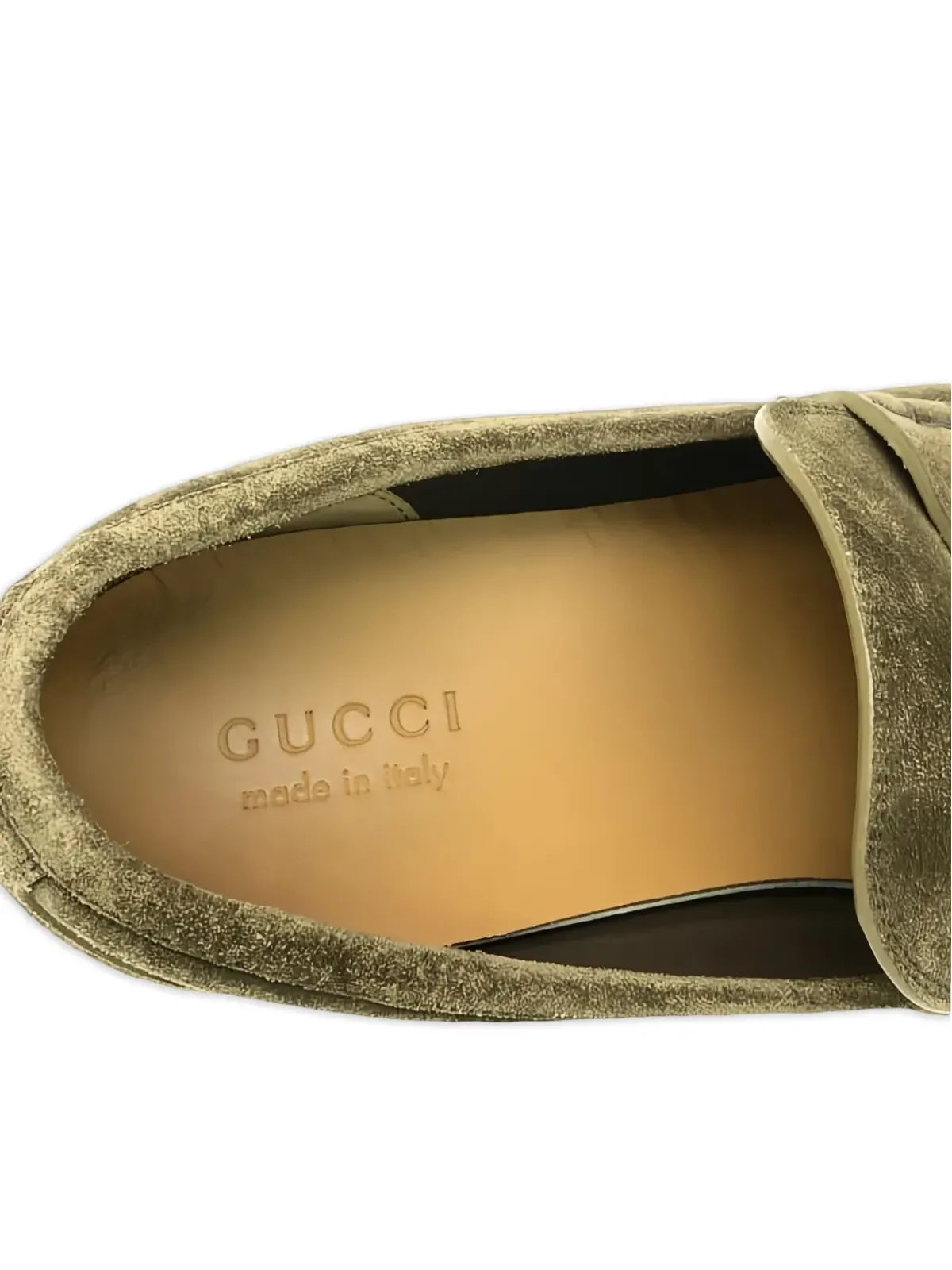 Gucci Pre-Owned ホースビットディテール・スエードローファー - 画像5
