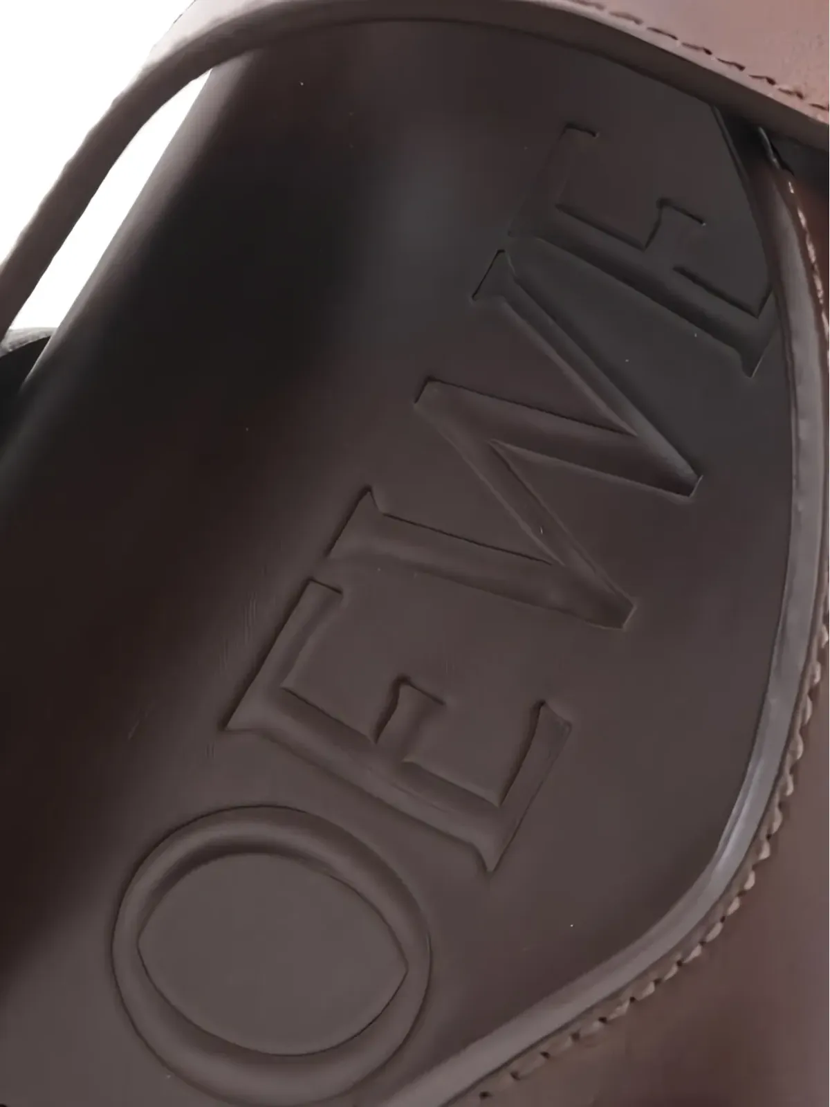 Loewe Pre-Owned Ease leather sandals - Brown - 画像3