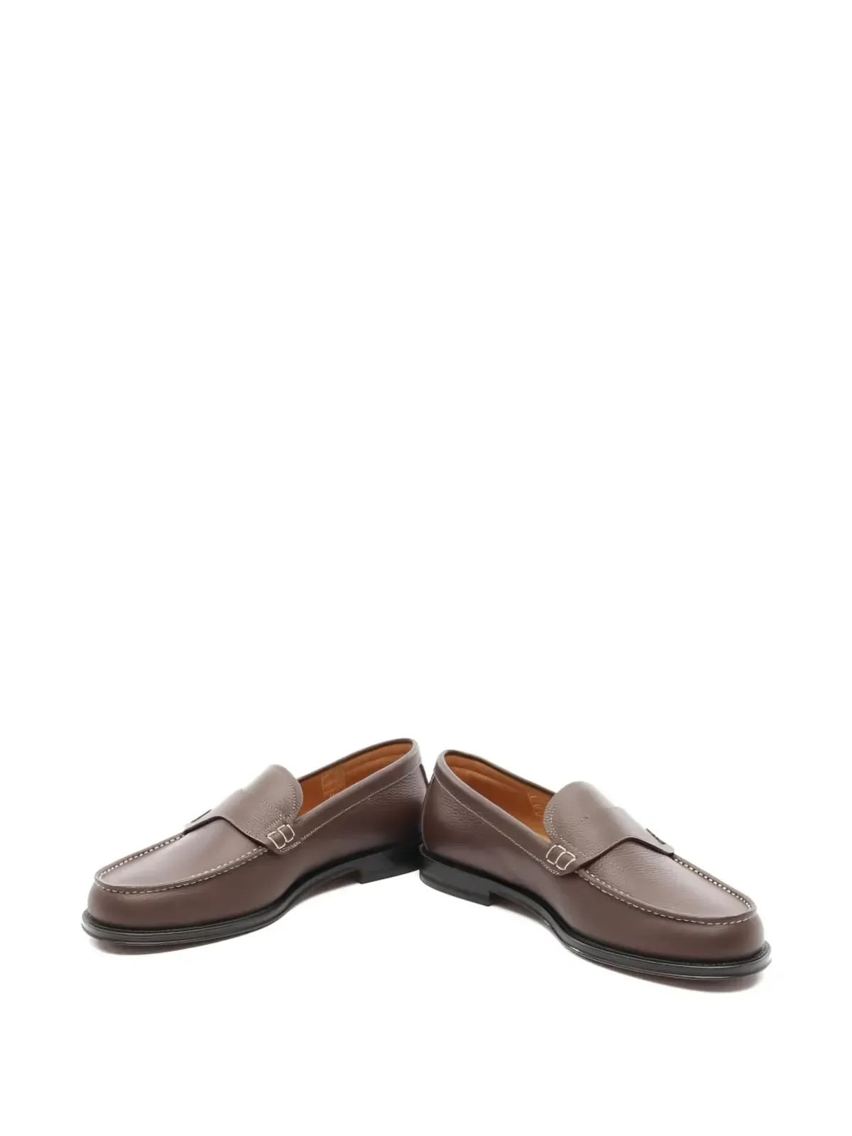 Christian Dior Pre-Owned Granville leather loafers - Brown - 画像5