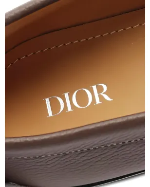 Christian Dior Pre-Owned Granville leather loafers - Brown - サムネイル3