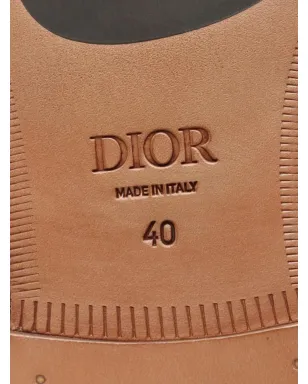 Christian Dior Pre-Owned Granville leather loafers - Brown - サムネイル4