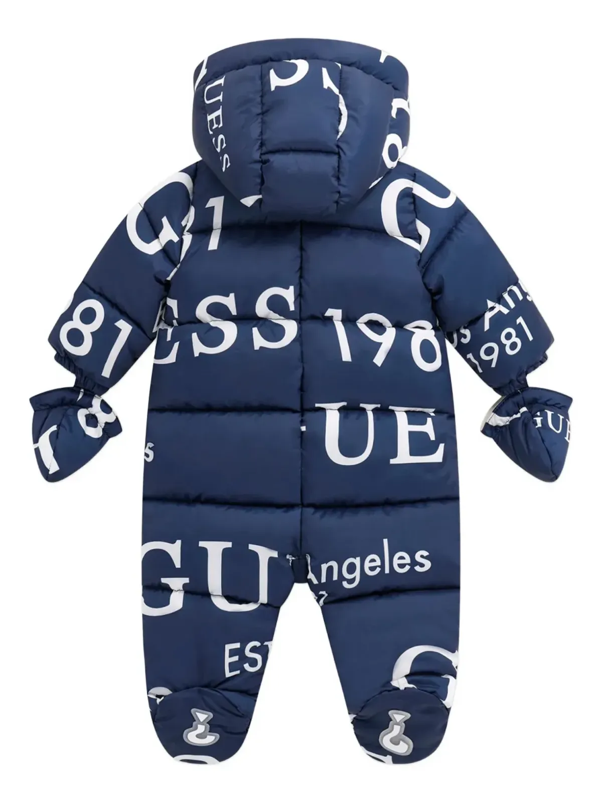 Guess Kids ロゴ入りフード付きスノースーツ - 画像2